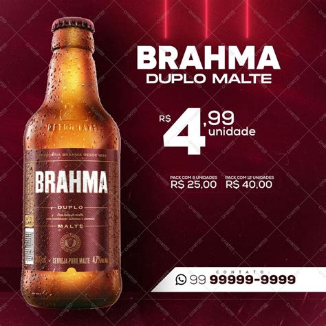 Brahma 4 99 Cerveja Social Media Psd Editável Psd [download] 1585