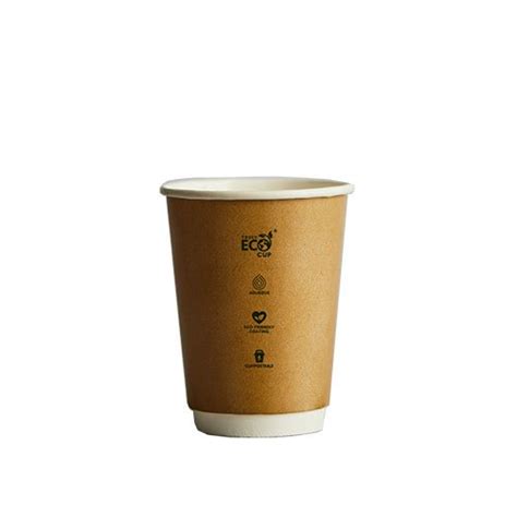 Oz Truly Eco Double Wall Kraft Cup Ctn Foodpackaging U