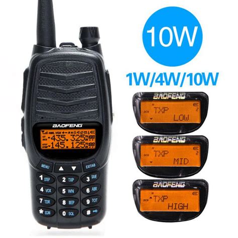 Baofeng Uv Walkie Talkie Triple W Dual Ptt Vhf Uhf Dual Band Ham