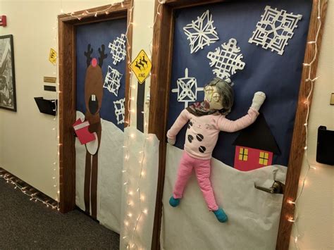 Grandma Got Run Over By A Reindeer Office Door Christmas Decoration