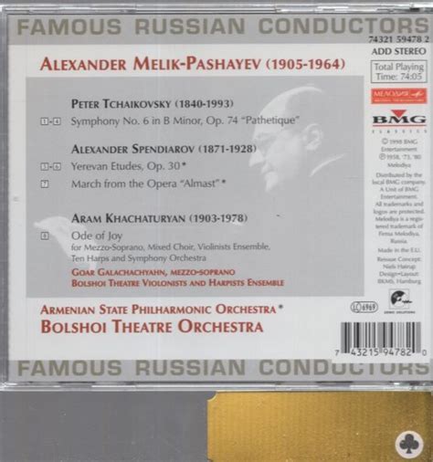 Yahoo オークション PETER TCHAIKOVSKY SYMPHONY NO 6 ALEXANDER MEI