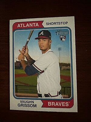 2023 Topps Heritage 97 Vaughn Grissom RC Atlanta Braves EBay