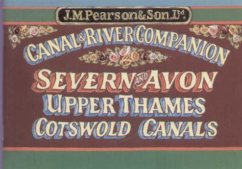 Pearson S Canal River Companion To The Severn Avon Upper Thames