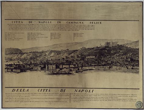 Mappa Topografica Della Citta Di Napoli E De Suoi Contorni Foglio