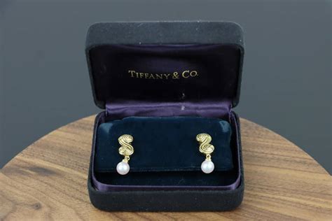 Vintage Pair Of Tiffany & Co. Pearl Earrings