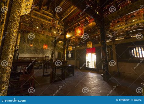 Interior View Of Leong San Tong Khoo Kongsi Stock Image Image Of