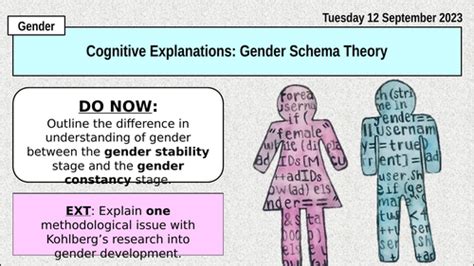 Cognitive Explanations For Gender Development Gender Schema Theory [a Level Psychology Gender