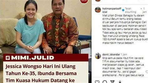 Terpidana Kopi Sianida Jessica Wongso Ultah Sederhana Hotman Paris