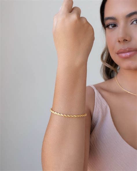 Pulseira Cordão Baiano Fecho Boia Banho Dourado Linda K