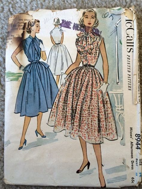 Sewing Fiber Mccalls Vintage S Sewing Pattern Dress Size