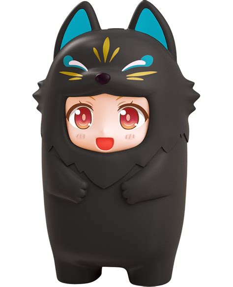 Nendoroid More Kigurumi Face Parts Case Black Kitsune Goodsmile