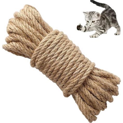 Corde En Sisal Pour Arbre À Chat De 20M 6Mm Corde En Sisal Naturel