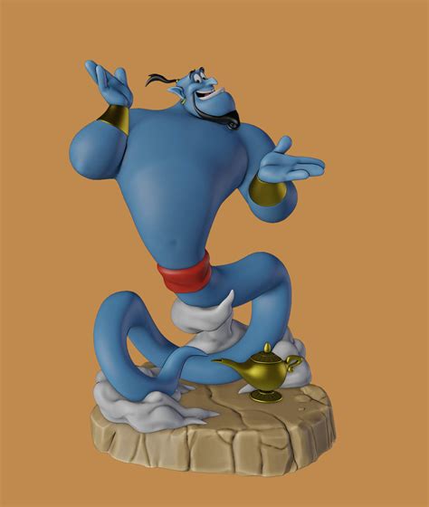 Genie - Aladdin 3D Model by Wsonuchiha3D