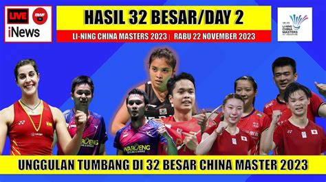 Hasil Lengkap Semua Sektor Besar Day Badminton China Masters