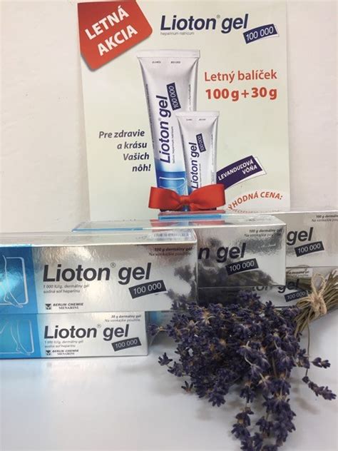 Lioton gel letná akcia - Lekáreň Actis Hlohovec