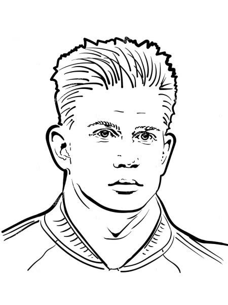 Kevin De Bruyne Coloring Pages