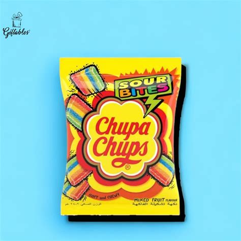 Chupa Chups Sour Bites Mixed Fruit Pouch 264gm Tables