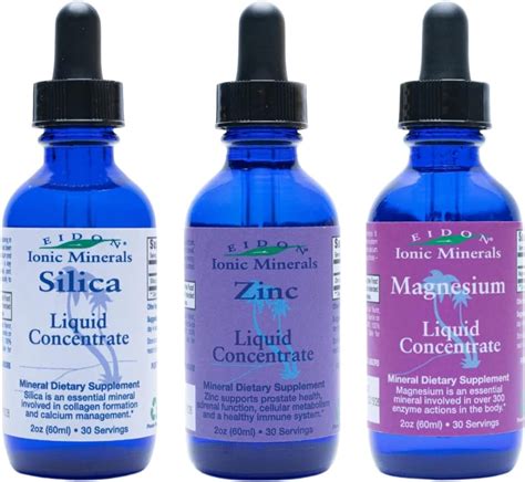 Amazon Eidon Ionic Minerals Liquid Silica Zinc Magnesium Drops