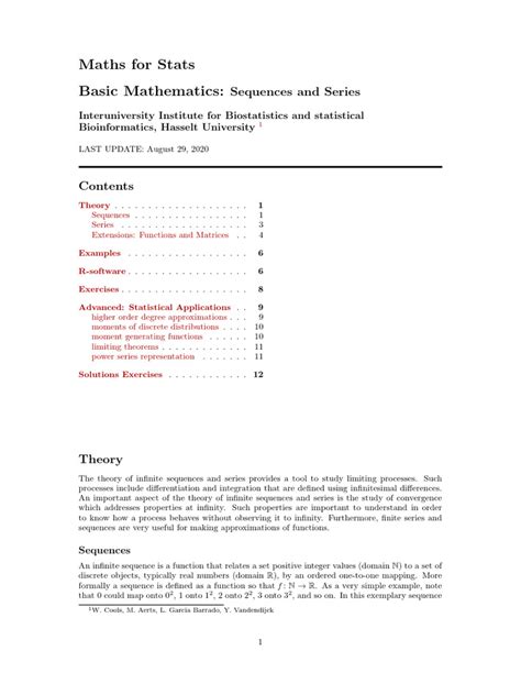 Sequences and Series | PDF 