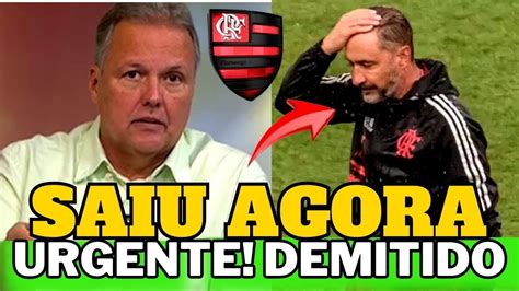 OFICIAL ACABA DE SAIR VITOR PEREIRA NÃO TREINA MAIS O MENGÃO