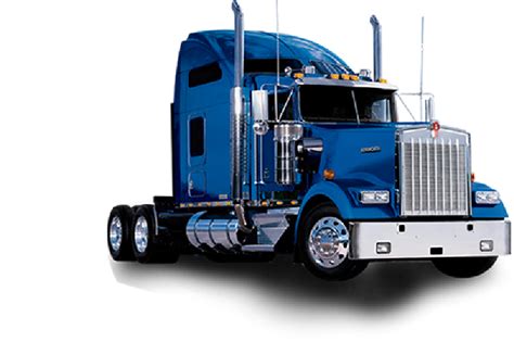 Blue Kenworth Semi Truck