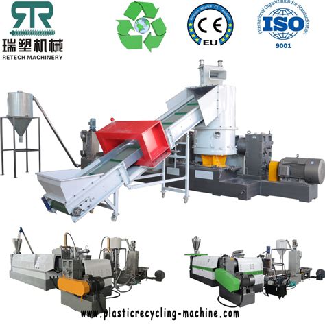 LDPE LLDPE Extruding HDPE Film Pelletizer Machine Plastic Pelletizing