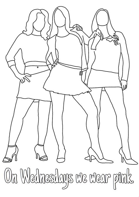 Mean Girls Coloring Pages Coloring Home