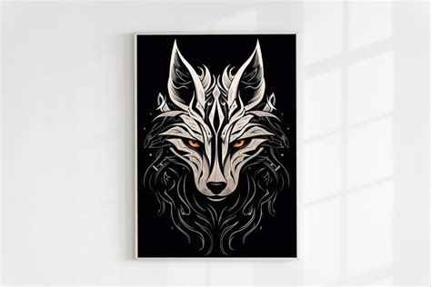 Norse Wolf Poster Fenrir Norse Wolf Art Viking Wolf Poster Etsy