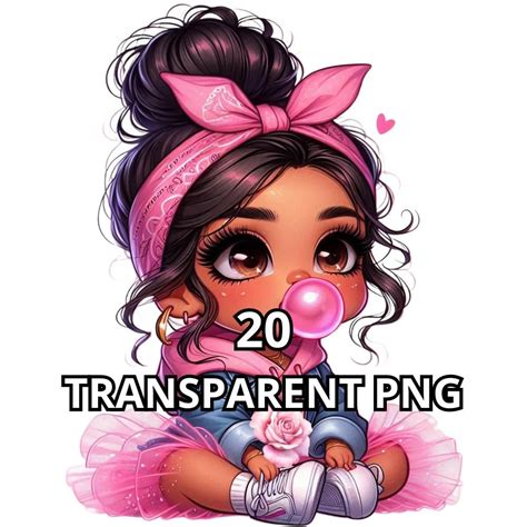Chibi Super Cute Latina Baby Girl Png Latina Princess Clipart Hispanic Girl Png Chibi