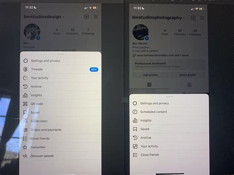 Missing options on one instagram account : r/Instagram