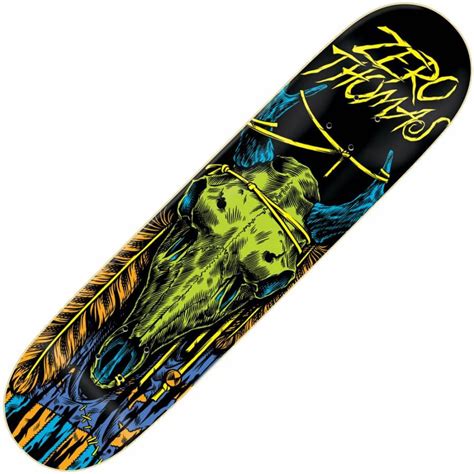 Zero Skateboards Zero Jamie Thomas Black Light Skateboard Deck 8125