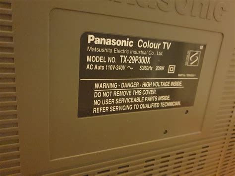 Panasonic Quintrix F TX 29P300X 29 29 Inch CRT TV Television DTS Dolby