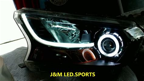 Opticas Ford Ranger Drl Lupa Ojo De Angel Led YouTube