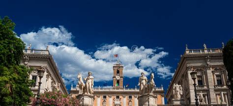 Capitoline Hill In Rome Stock Photo Image Of Azure 128792448