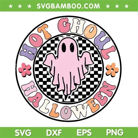 Retro Hot Ghoul Halloween Svg Png