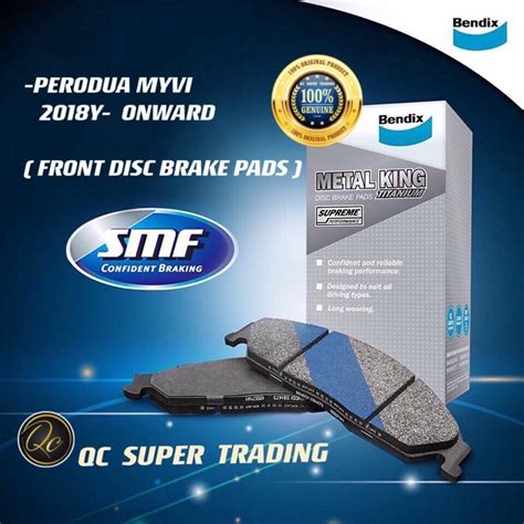 Db Mkt Original Bendix Mkt Disc Brake Pad Front Perodua