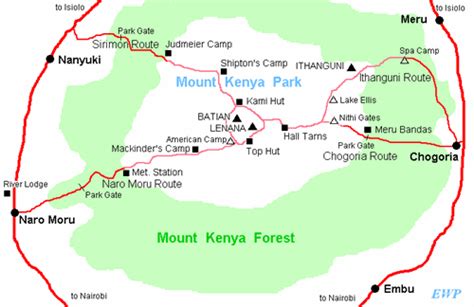 Mount Kenya Map