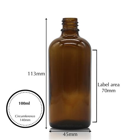 100ml Amber Glass Dropper Bottle Tamper Evident Pipette