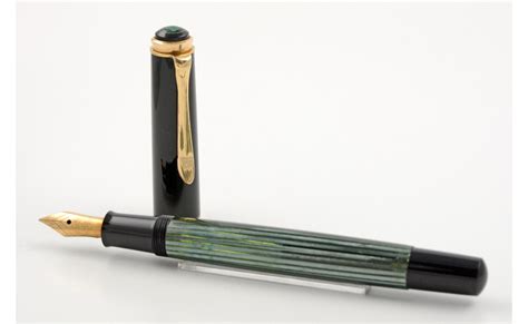 Pelikan Old Style M F Ller Schwarz Gr N Gestreift Schreib Shop