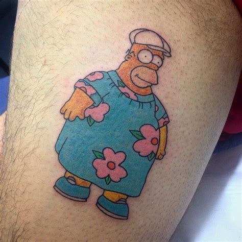 15 Entertaining Homer Simpson Tattoos Simpsons Tattoo Funny Tattoos