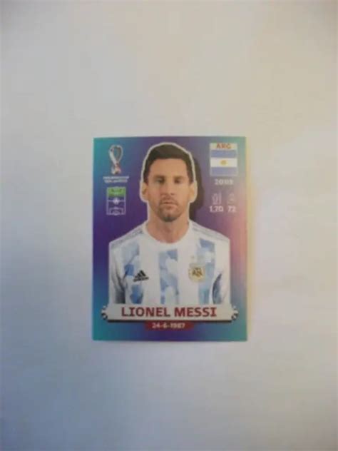 PANINI FIFA WORLD Cup Qatar 2022 ARG20 Lionel Messi Argentina Sticker