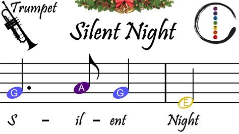 Silent Night Trumpet Relaxing Beginner Sheet Music With Easy Notes