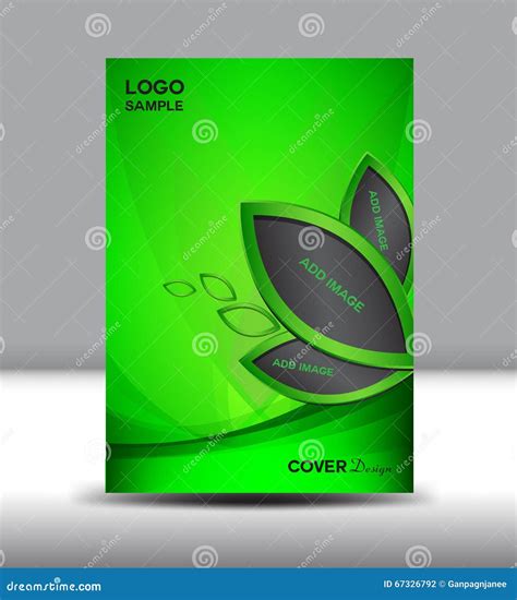 Green Cover Design Vector Illustration And Cover Annual Report Stock Vector - Illustration of ...