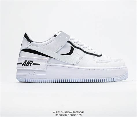 Nike Air Force 1 Shadow Black/White, Women's Fashion, Footwear ...