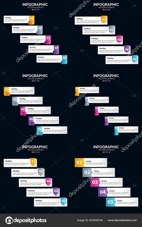 Nasz Pakiet Infografik Vector Zawiera Unikalne Wci Gaj Ce Diagramy