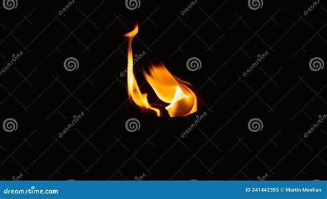 Naked Flame In Darkness Stock Image Image Of Darkness 241442355