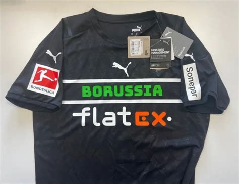 PUMA BORUSSIA MÖNCHENGLADBACH Trikot 3rd mit Sponsor 2021 2022 Schwarz