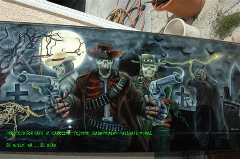 Custom Airbrush Paint Murals Metal Panels Bad Ass Paint