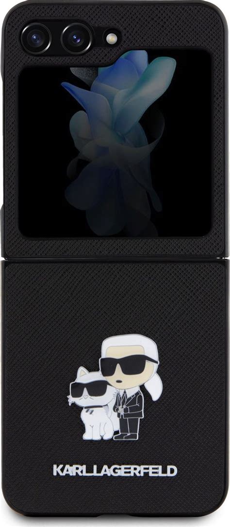 Karl Lagerfeld PU Saffiano Karl And Choupette NFT Pro Samsung Galaxy Z