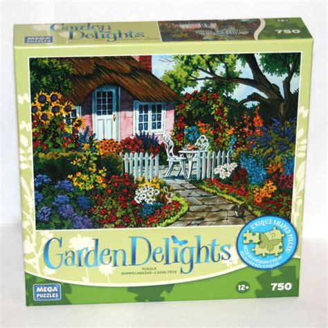 Garden Delights Rose Cottage 750 Pieces MEGA Puzzles Puzzle Warehouse